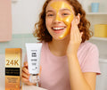 24K Gold Peel-Off Face Mask in 60ml bottle for deep cleansing and pore minimizing