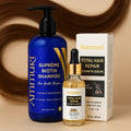 Ammuri Biotin Haircare Set with anti-hair loss shampoo and strengthening serum bottles