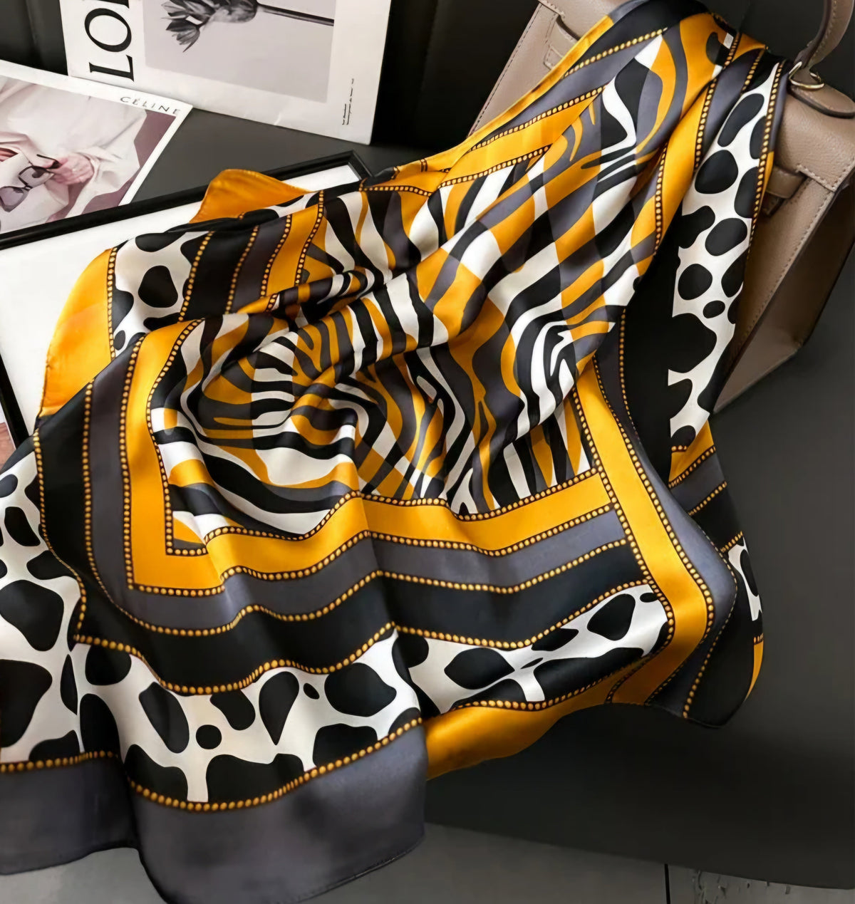 LEOPARD PRINT SCARF-1