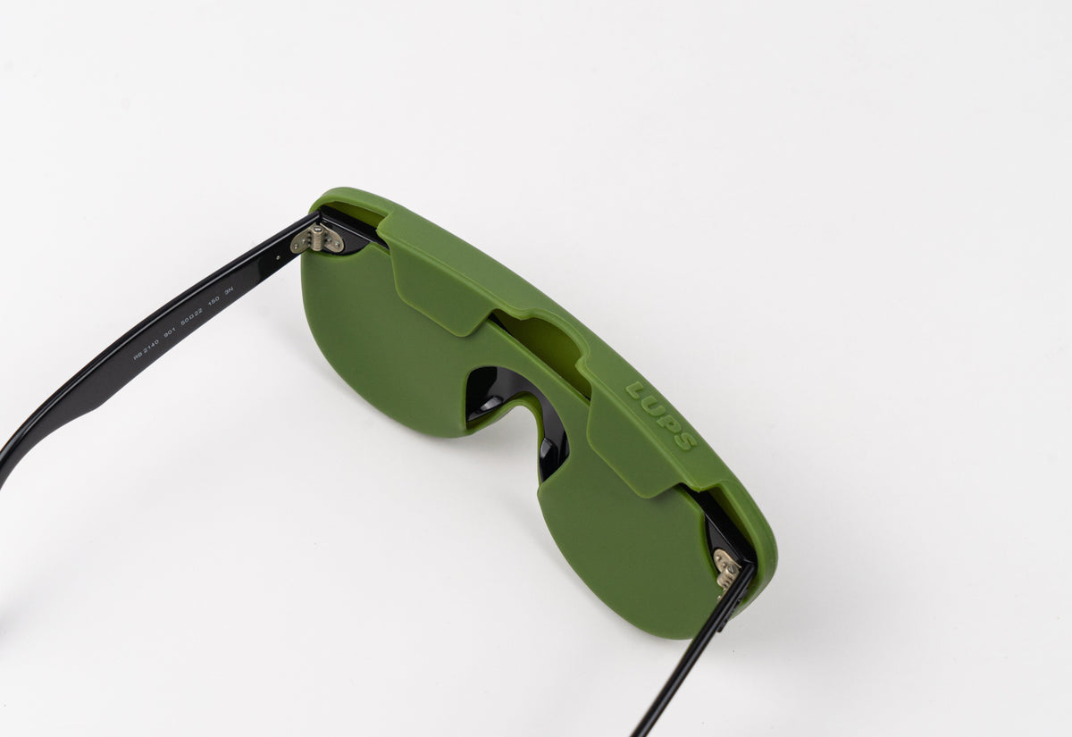 Funda de gafas de silicona flexible - Army Green-2