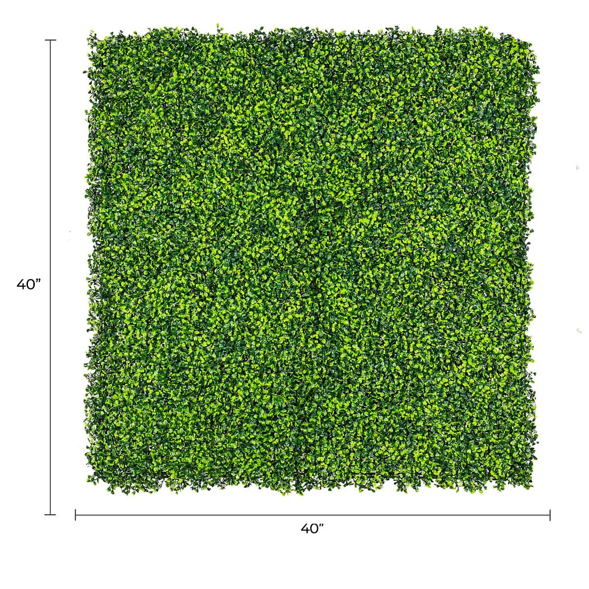 Mixed Boxwood Artificial Vertical Garden Green Wall Panel 40×40in 11 SQ FT – UV Resistant – Commercial Grade-1