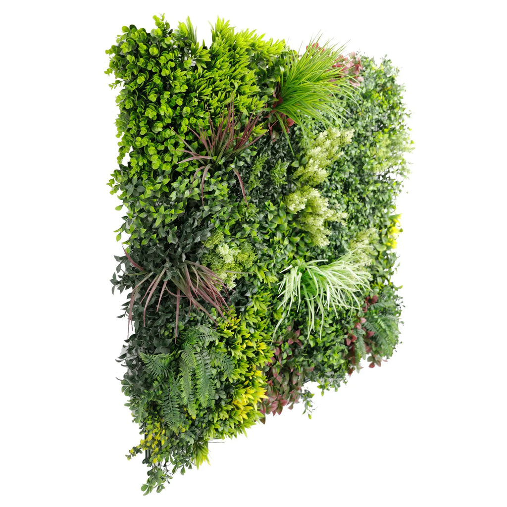 Evergreen Triptych Artificial Vertical Garden Green Wall Panel Set of 3 Seamless Panels 33 SQ FT – UV Resistant – Commercial Grade-0