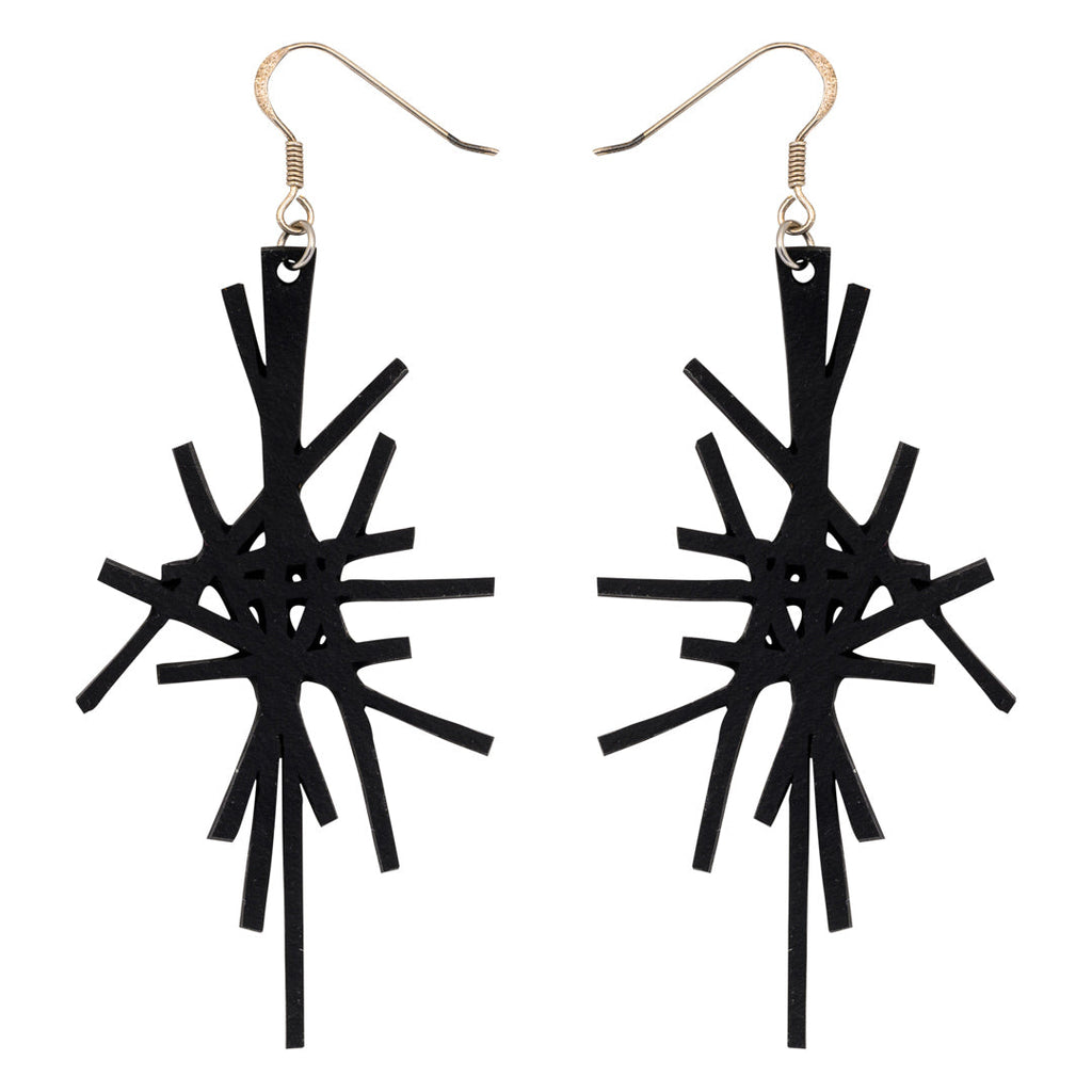 Sparkle Recycled Rubber Earrings-1