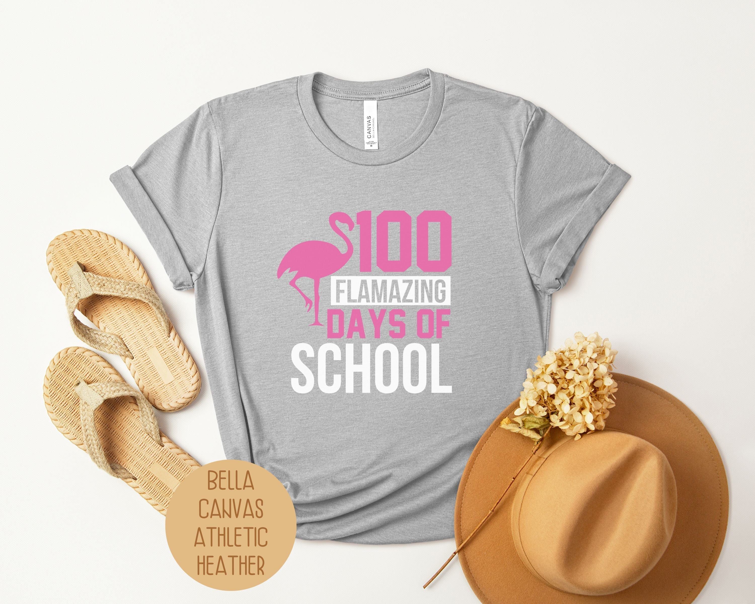 Unisex 100 days of school t-shirt featuring a colorful graphic design on premium breathable cotton — view 3