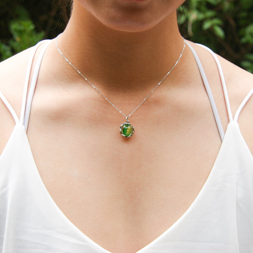 Planet Murano Aroma Necklace - Aurum Verdant | Energy & Healing | Diffuse on the go-1