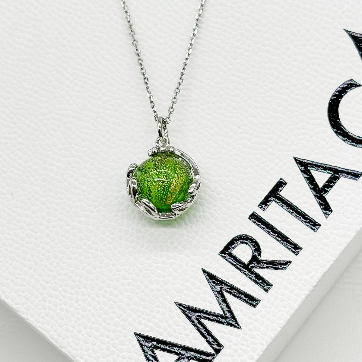 Planet Murano Aroma Necklace - Aurum Verdant | Energy & Healing | Diffuse on the go-3