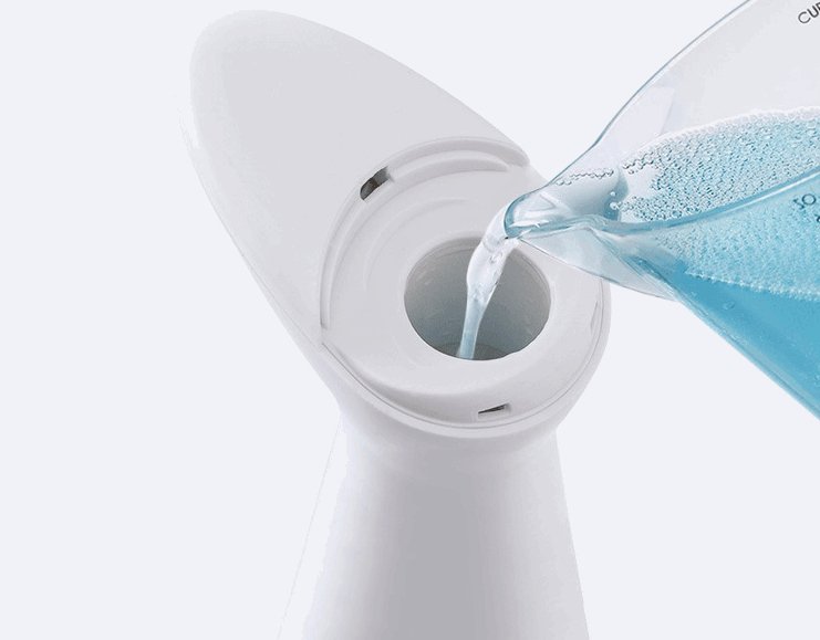 Automatic touchless soap dispenser in a sleek modern design for kitchen or bathroom countertops — view 3