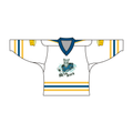 Sublimated RINK RATS team hockey jersey featuring V-neck long sleeves and fade-resistant polyester fabric
