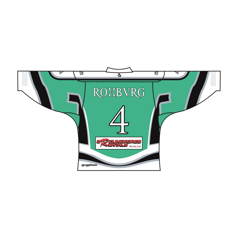 Sublimated Northern Vikings team hockey jersey featuring breathable polyester fabric and long V-neck sleeves. — view 2