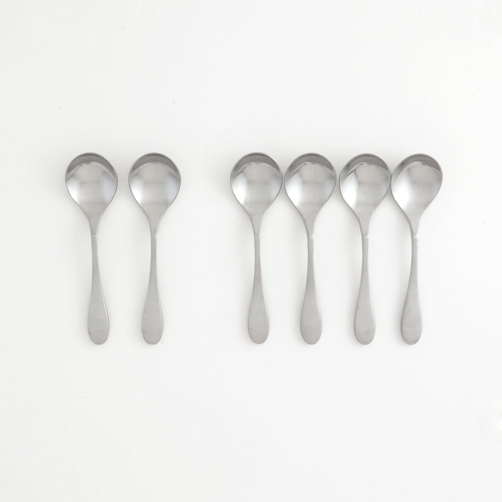 KNORK Bouillon Spoon, Set of 6, Matte-0