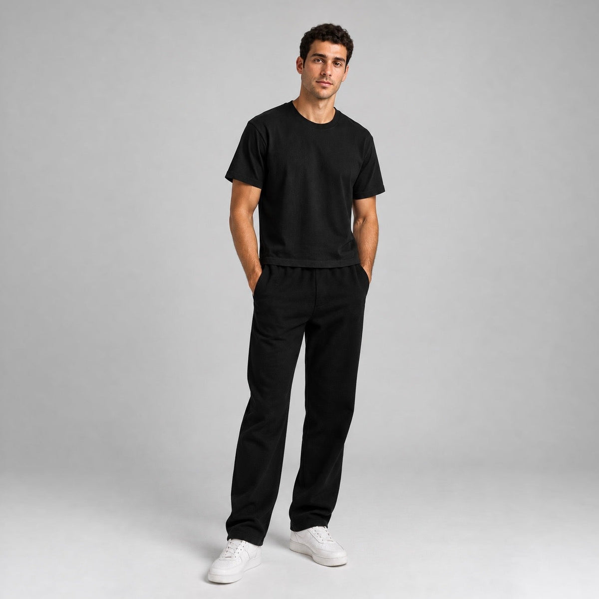7004 - Men's Boxy Cropped Tee-3