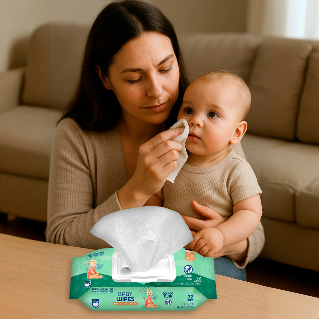 Everyday cleansing wipes bundle featuring resealable baby wipe packs and individually wrapped makeup remover towelettes — view 3