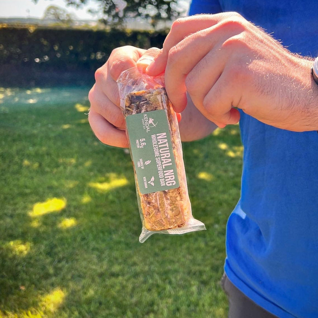 Natural NRG vegan rolled oat energy bar in fully recyclable eco-friendly packaging for athletes — view 2