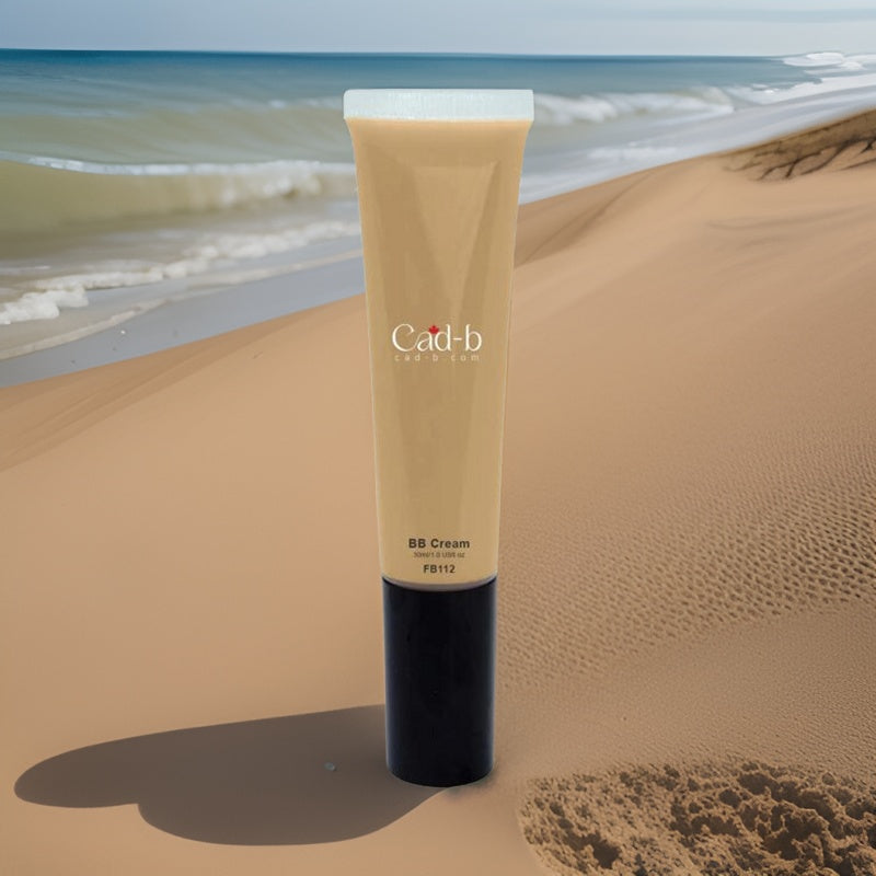 Hydrating medium coverage BB cream with SPF 18 in a recyclable thirty milliliter squeeze tube