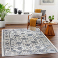 ROY's Home High&Low Area Rugs, Classic Pattern - Shiny Ivory,Grey,Beige Yarn-0