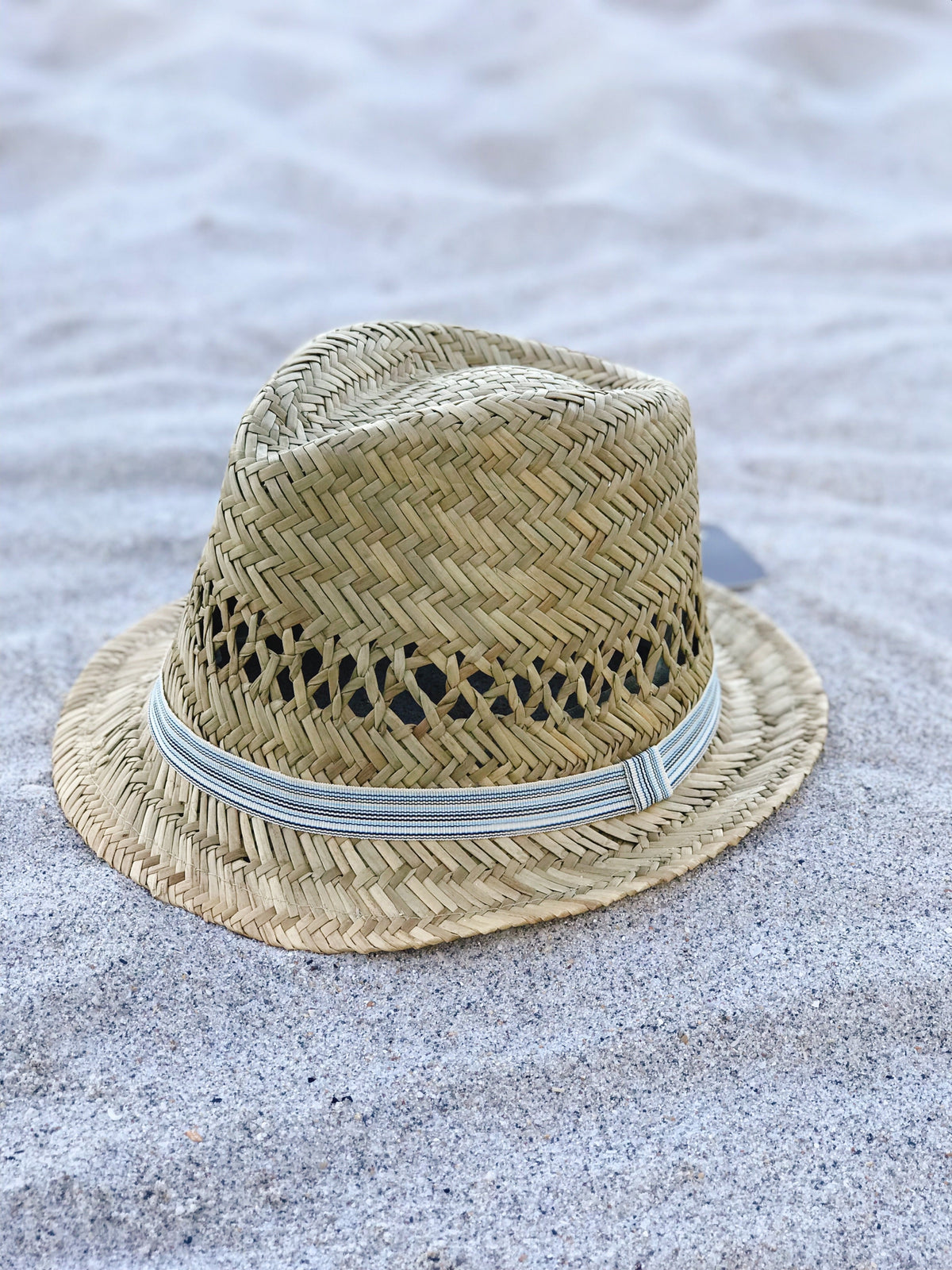 ‘Sunny Day’ Rush Natural Straw Fedora Hat-4
