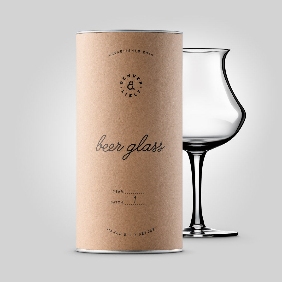 Handmade clear glass stemmed craft beer tasting snifter showcasing an elegant aroma enhancing bowl design — view 3