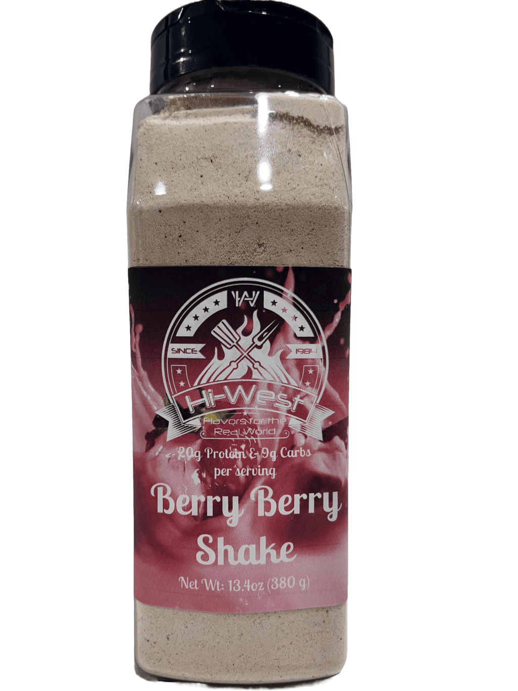 Hi-West protein smoothy bundle assortment with chocolate, vanilla, and berry dry drink mix powders — view 5