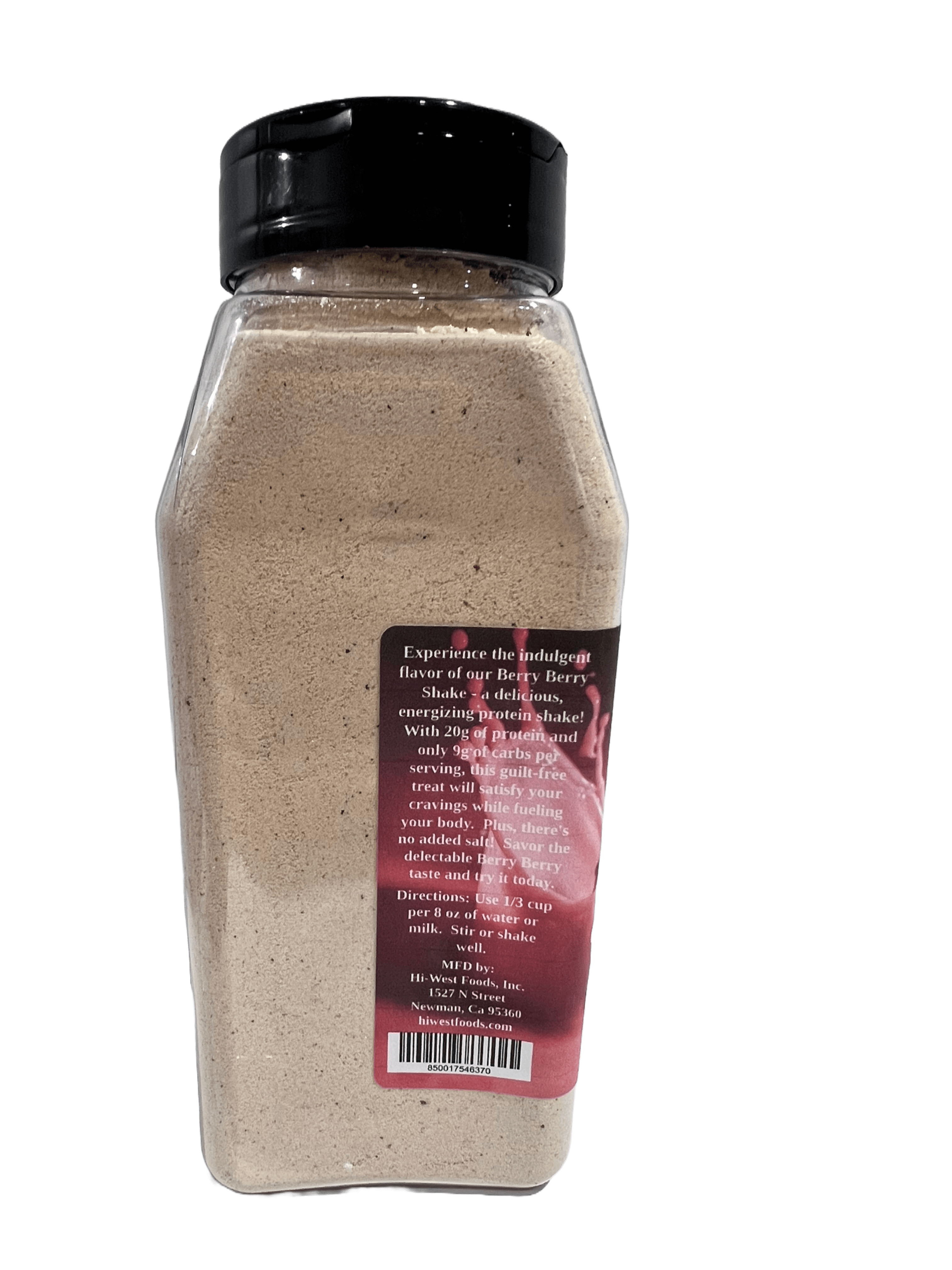 Berry berry protein smoothy powder in a glass vibrant pink strawberry and raspberry wellness drink — view 3