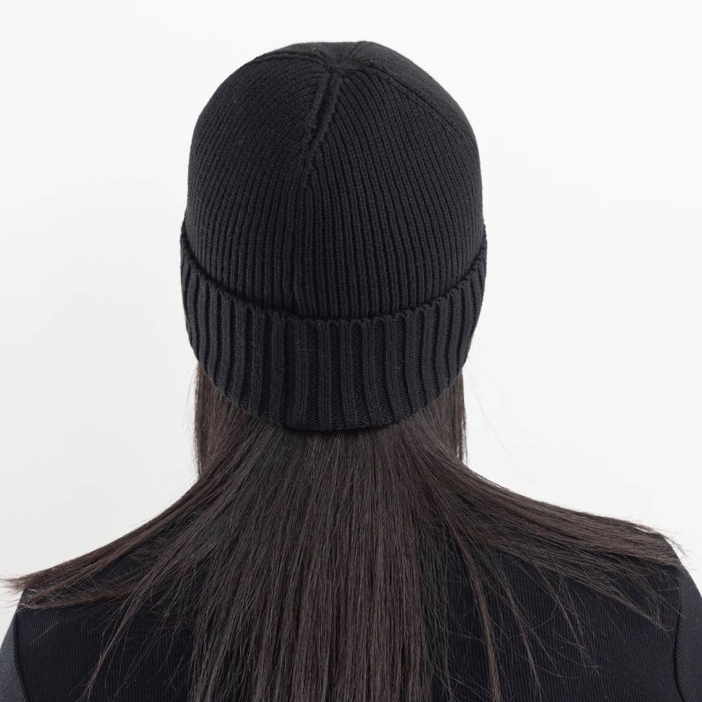 BADASS COTTON CASHMERE BEANIE | BLACK-2