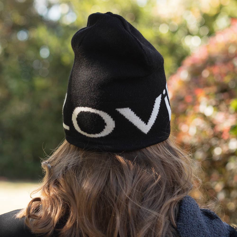 BIG LOViE JACQUARD INTENTIONS BEANIE | BLACK-4