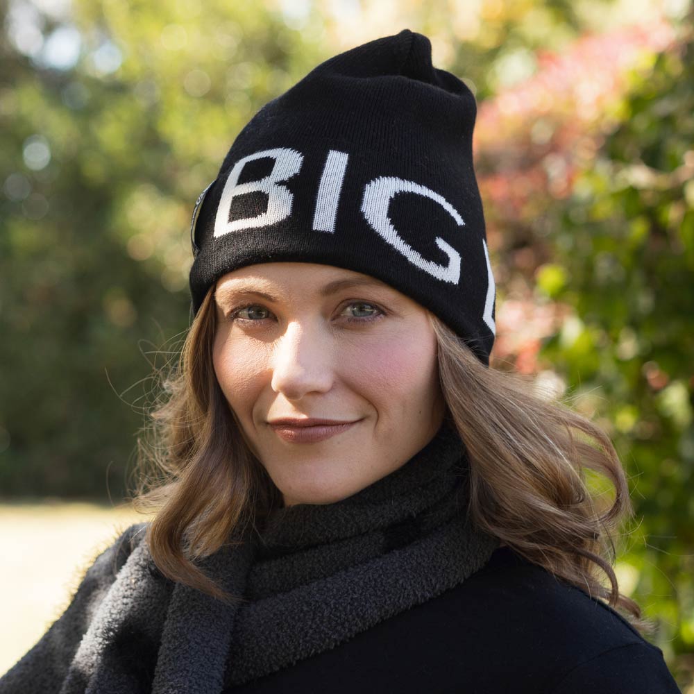 BIG LOViE JACQUARD INTENTIONS BEANIE | BLACK-1