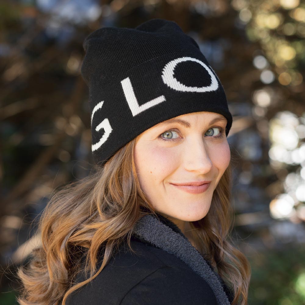 BIG LOViE JACQUARD INTENTIONS BEANIE | BLACK-0