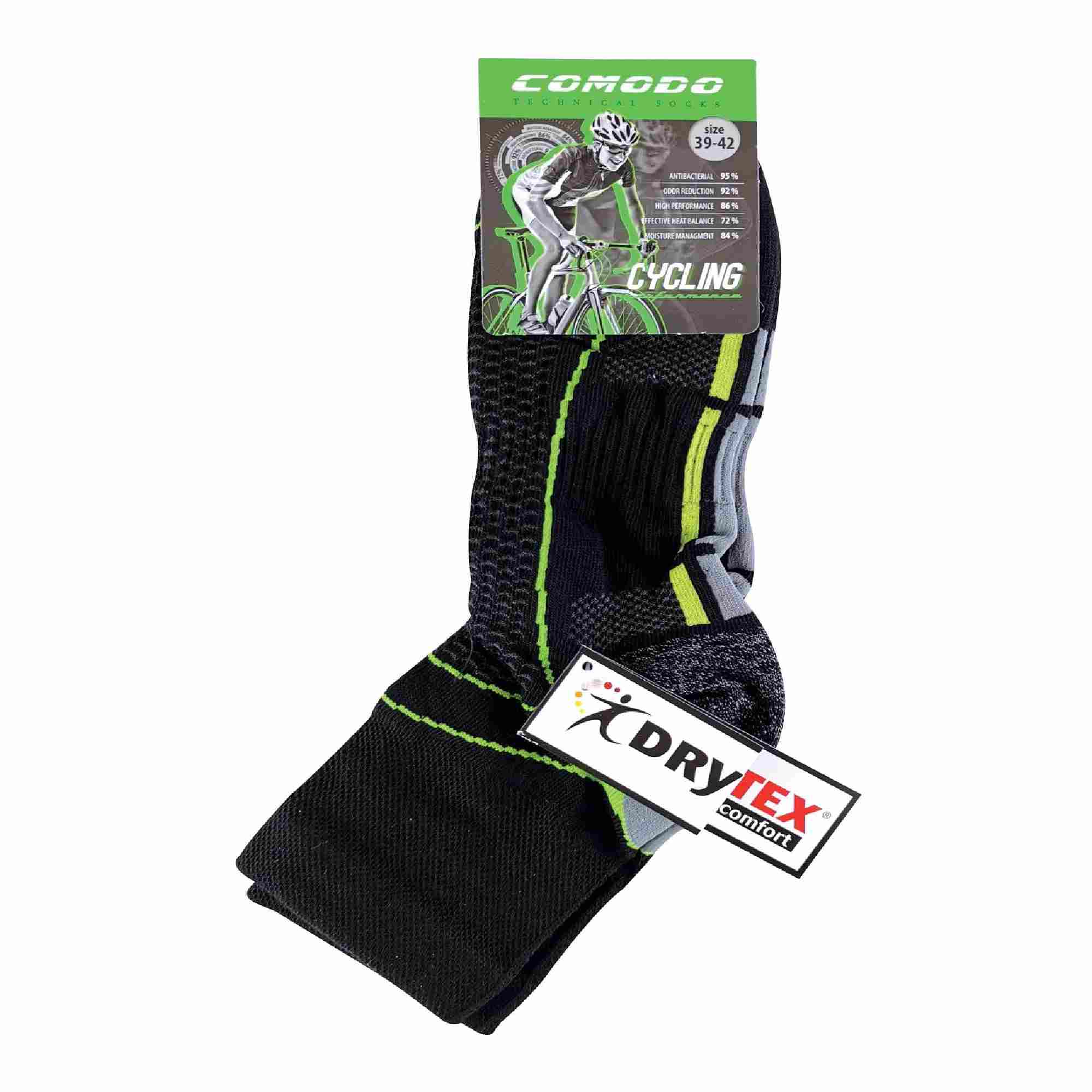 High vis neon low cut cycling socks featuring breathable performance fabric on a solid background — view 2