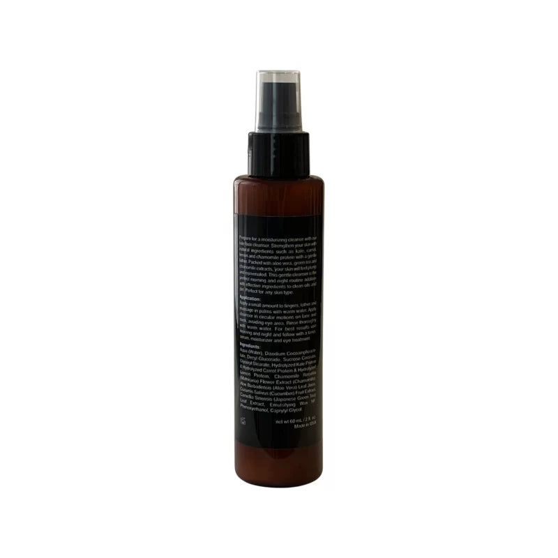 Hydrating kale face cleanser bottle with aloe vera and green tea extracts for sensitive skin — view 4