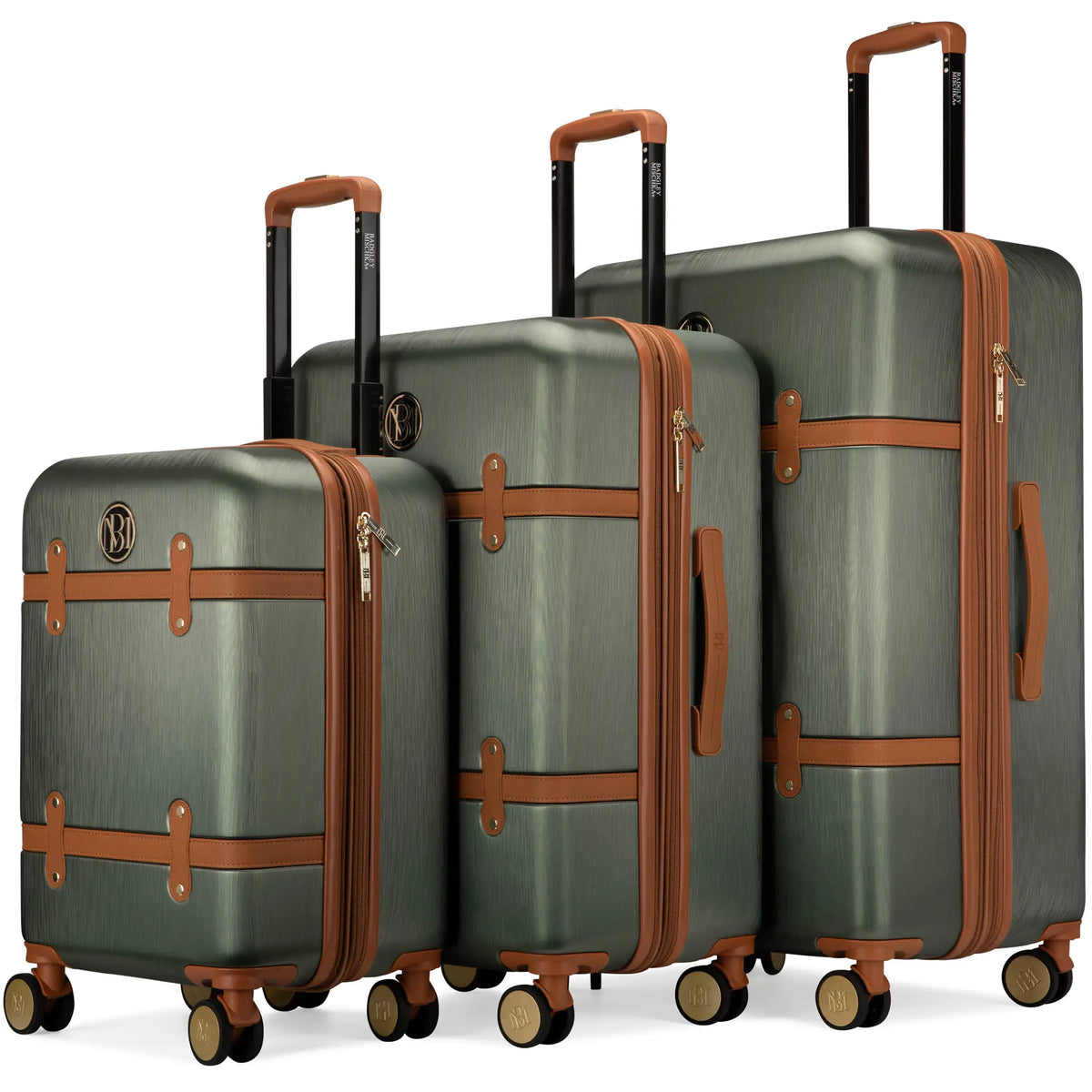 Grace 3 Piece Expandable Retro Luggage Set-8