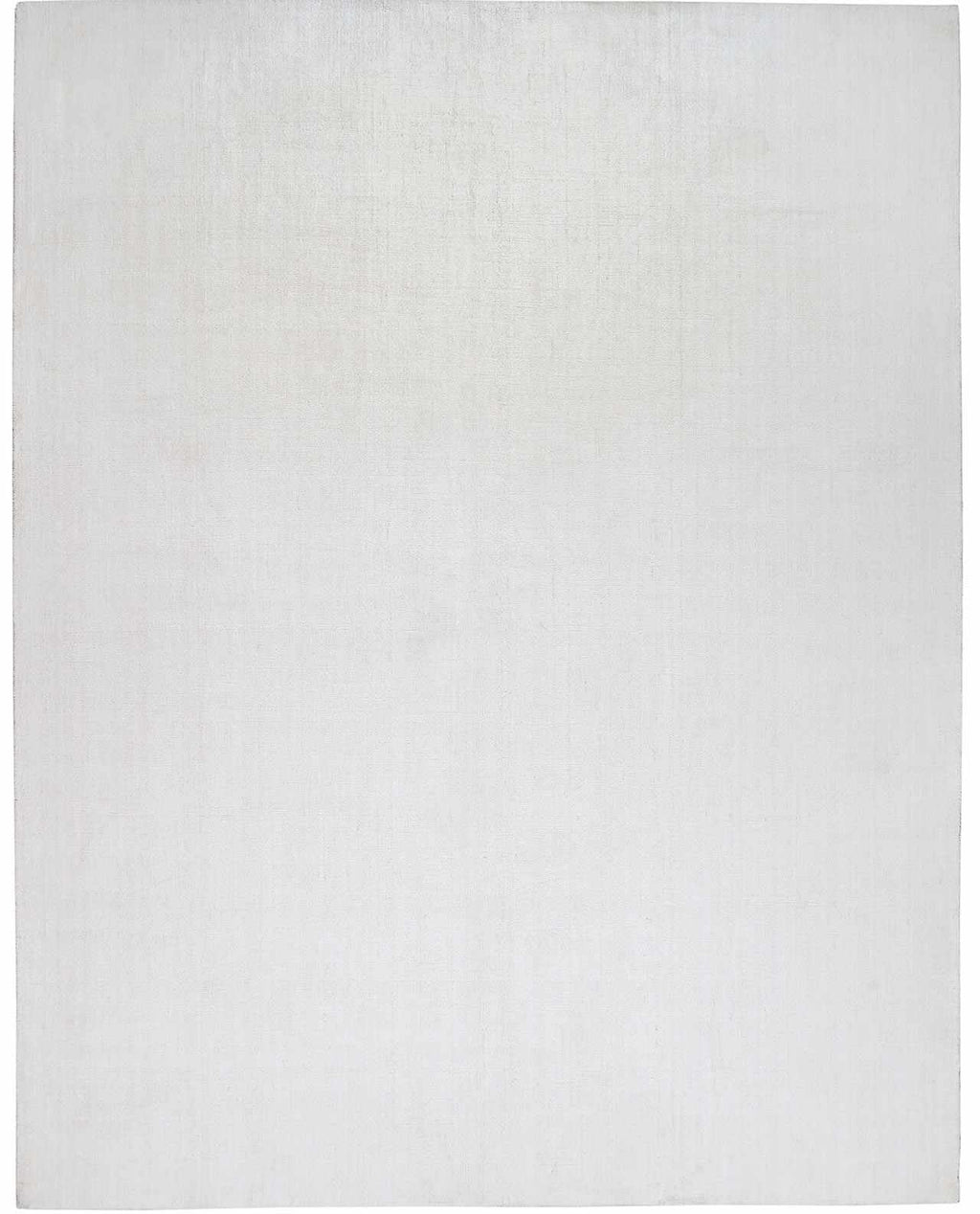 Contemporary white hand loomed low pile polyester area rug for modern living rooms and bedrooms