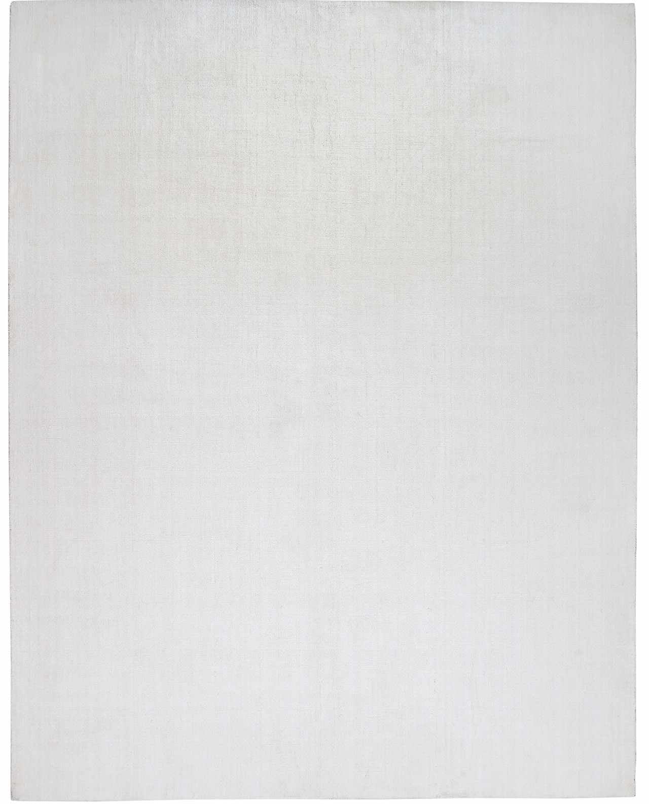 Contemporary white hand loomed low pile polyester area rug for modern living rooms and bedrooms