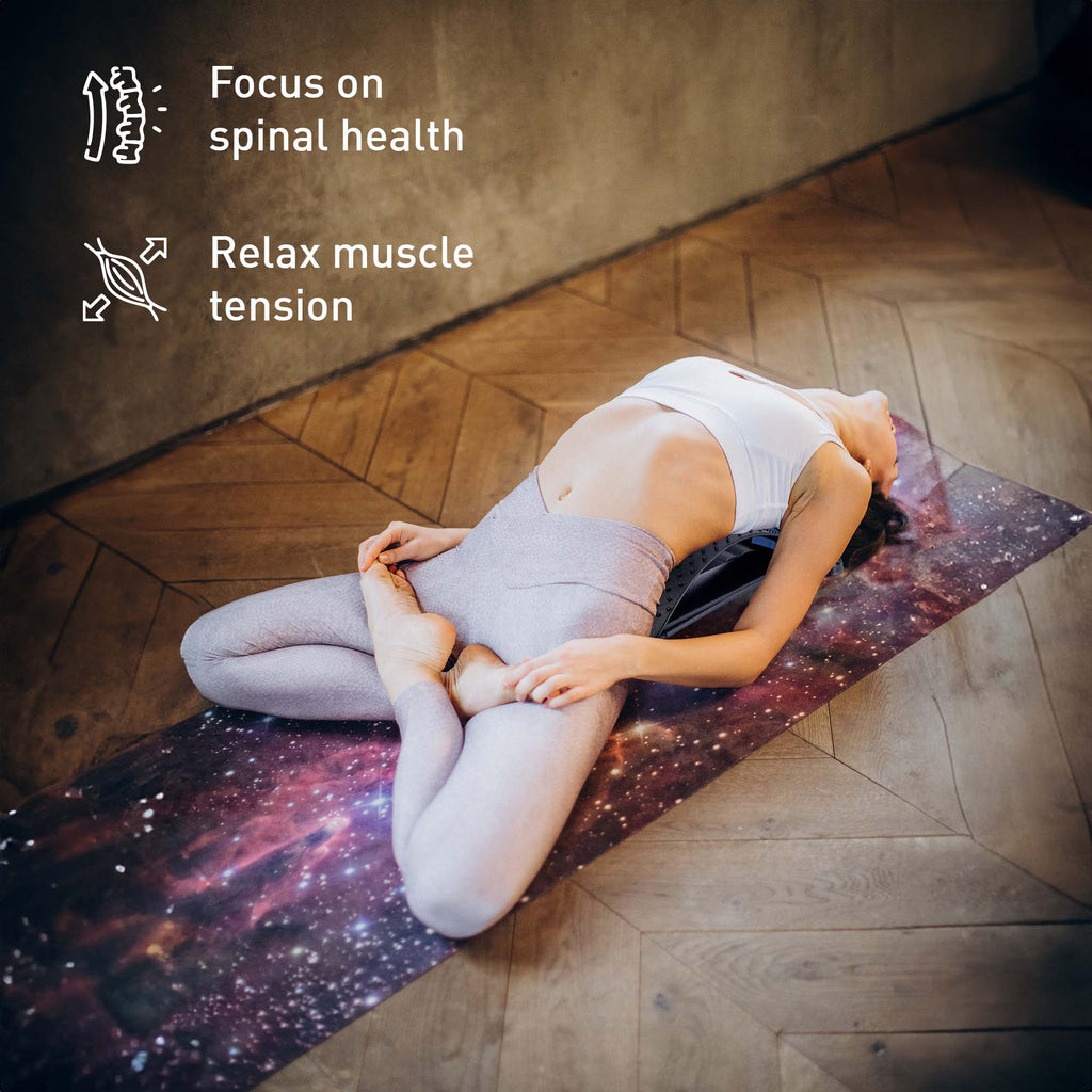 Relax and Restore bundle including adjustable back stretcher device and cordless three-speed massage gun — view 3