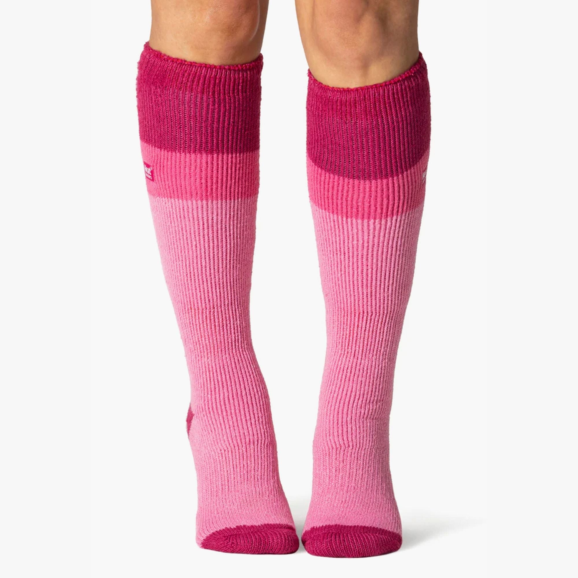 Ladies thermal ski socks 3-pack, thick padded knee high winter hosiery for extreme cold — view 3