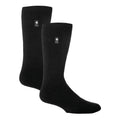Two pack of mens thick thermal winter socks with soft brushed inner fleece lining