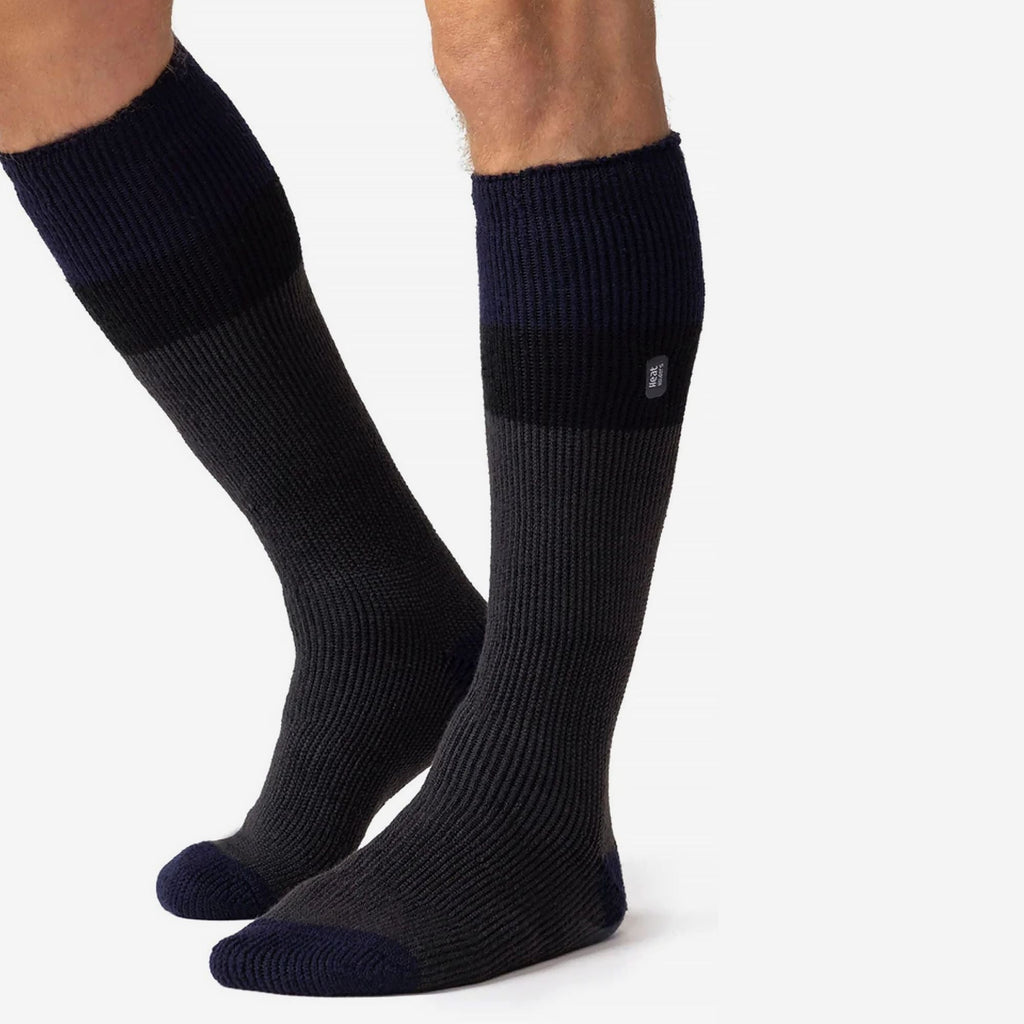 Knee high thick thermal ski socks for men made with soft brushed moisture wicking yarn — view 4