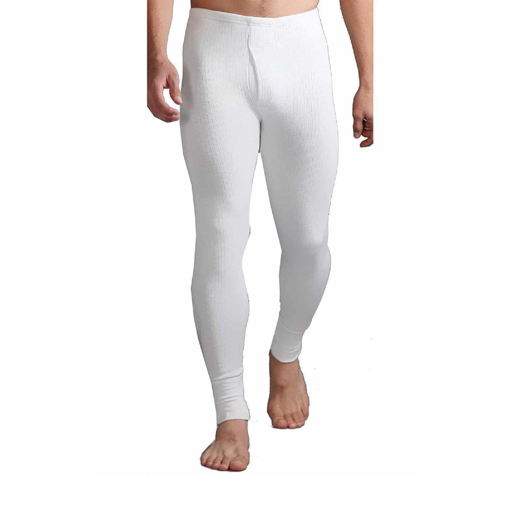 Men's slim fit thermal underwear bottoms long johns featuring a soft comfortable elastic waistband — view 5