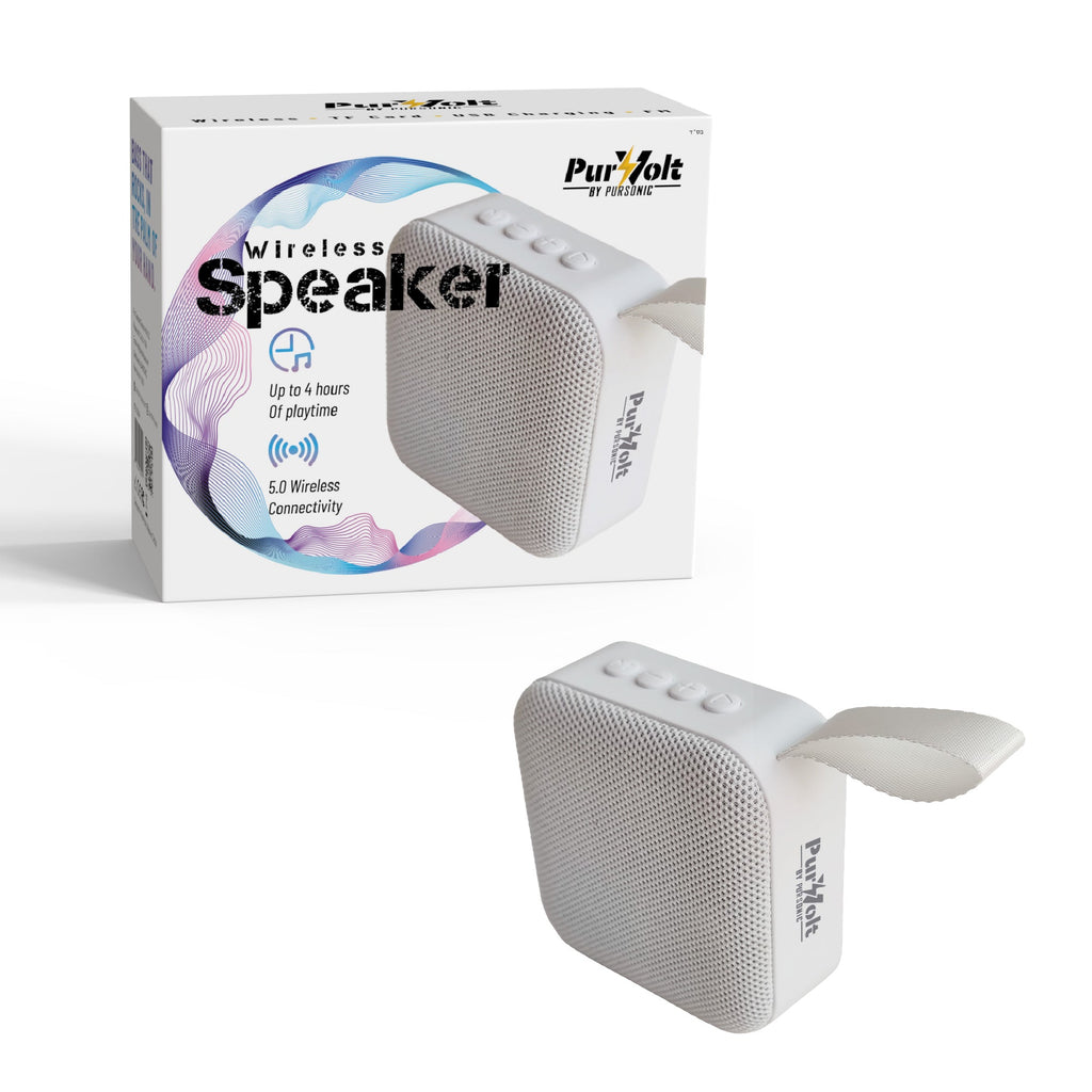 Portable Bluetooth wireless speaker with carrying strap delivering 360 degree stereo sound — view 4
