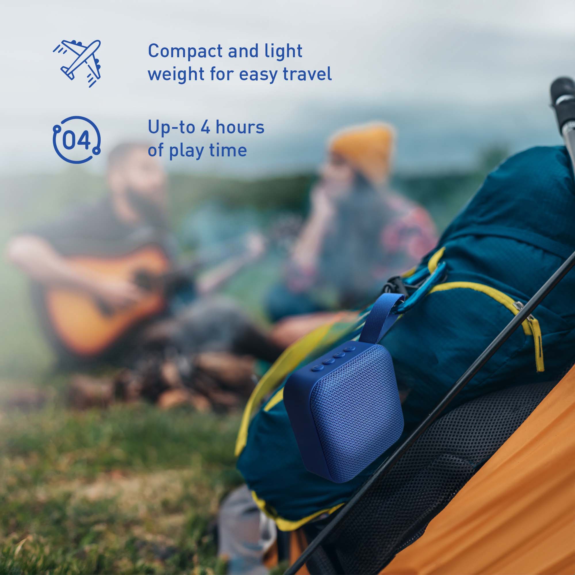 Wireless hydration and sound bundle featuring a sleek smart water bottle and portable 360-degree speaker — view 2