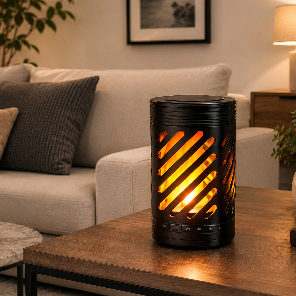 2-in-1 Ambient Flame Lantern Speaker & True Wireless Stereo Earbuds-3