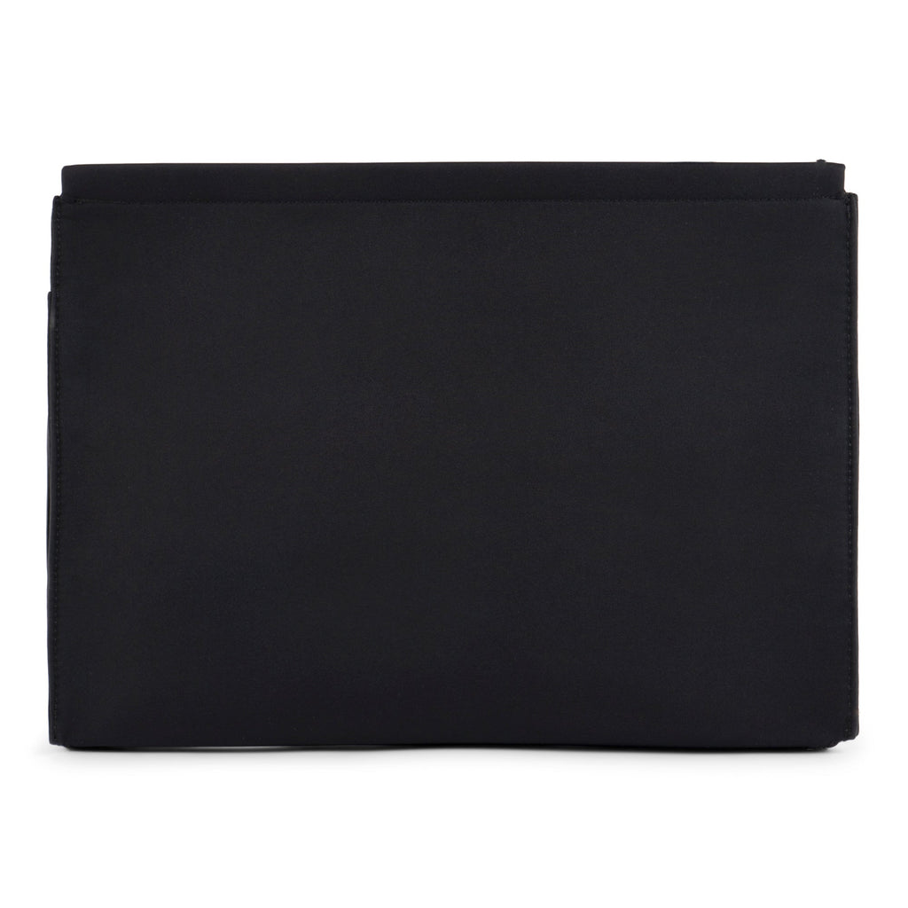 Madison laptop sleeve in premium nylon with vegan leather trims for device protection — view 5