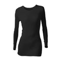 Ladies long sleeve thermal underwear top with a seamless fit and soft brushed inner lining