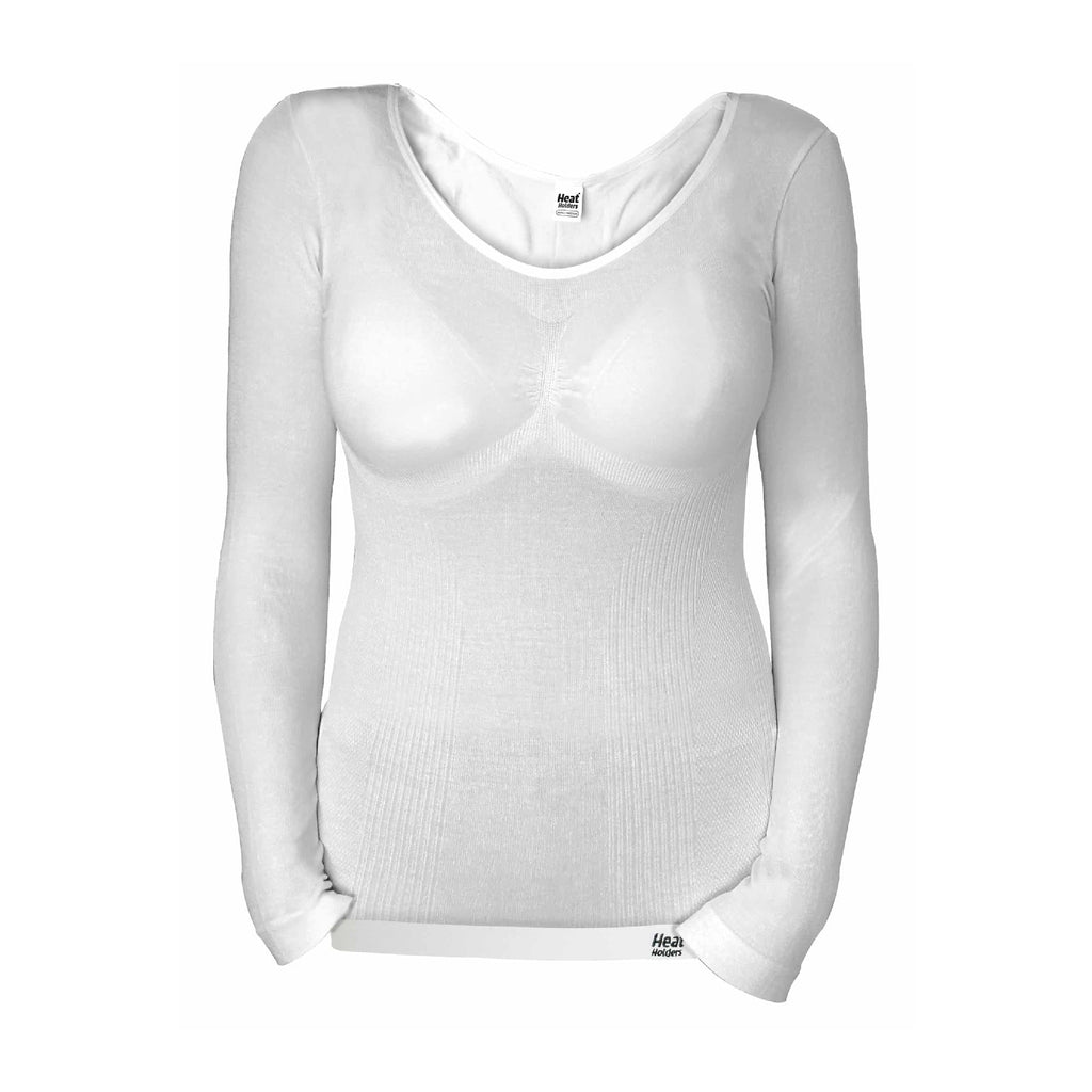 Ladies thermal long sleeve top in soft modal fabric, slim fit winter base layer — view 5