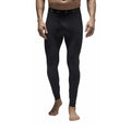 Mens black fleece lined thermal long johns base layer with a comfortable elasticated waistband.