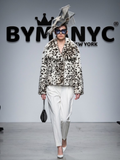 Women's Snow Leopard Faux Fur Short Jacket BYMANYC ® New York CONTEMPORARY VIBRANT MODERN FASHION - New Collection-0