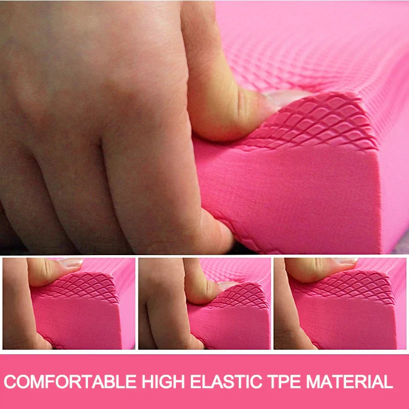 Pink TPE balance pad board stability cushion for yoga Pilates and core strength training workouts — view 2