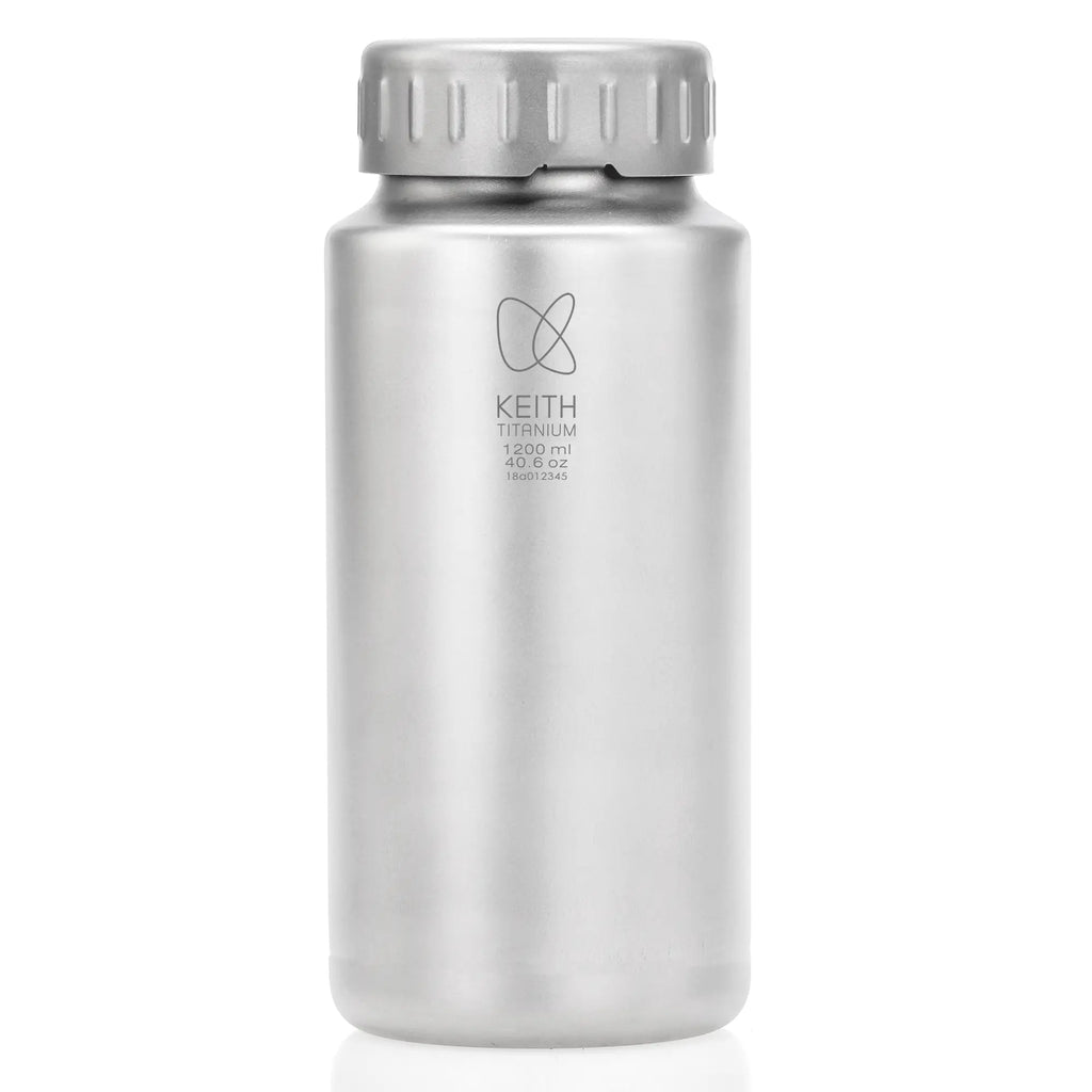 KEITH Titanium Bayonet-Cap Bottle with Sleeve, 0.9L / 1.2L - Ti3035 / Ti3036-3