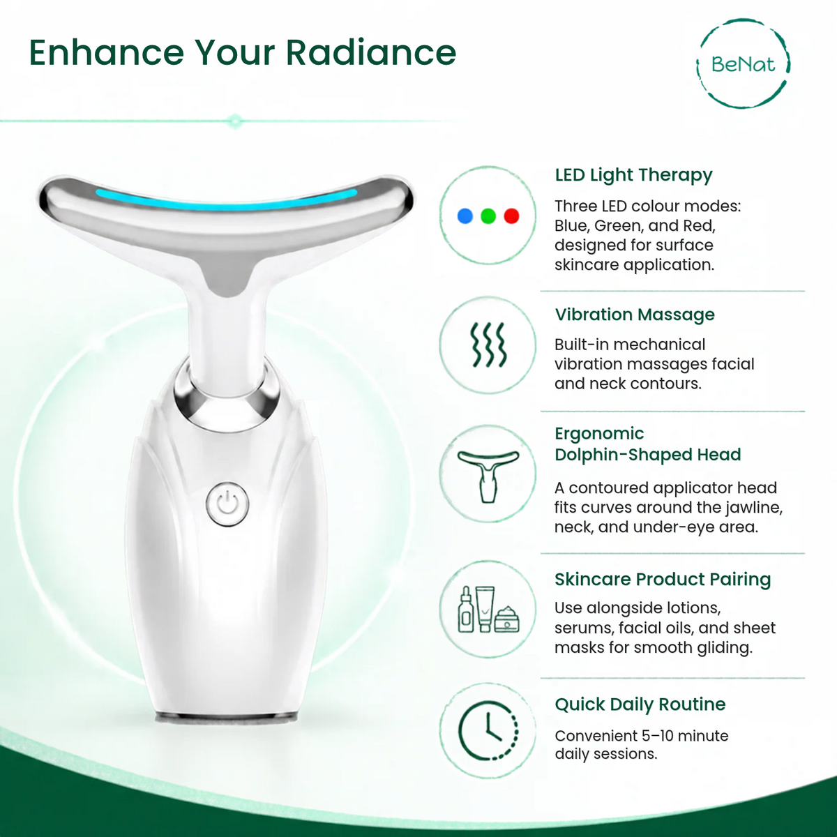 Neck & Face Lifting LED Therapy Device-4