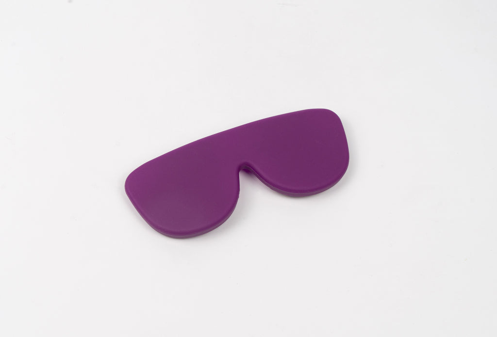 Funda de gafas de silicona flexible - Berenjena-0