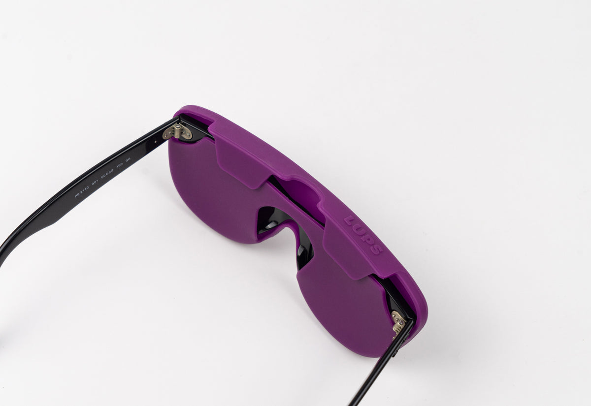 Funda de gafas de silicona flexible - Berenjena-2